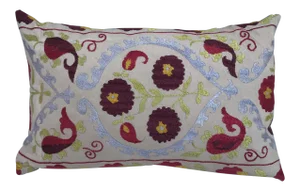 Antique Embroidered Suzani Pillow