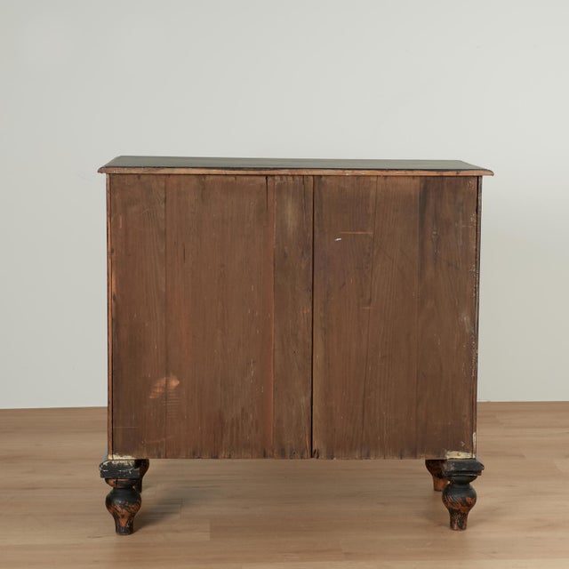Antique English Chest of Drawers With Painted Bamboo Designs For Sale - Image 16 of 16