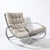 Mid-Century Chrome Rocking Lounge Chair W/ Button Detailing by Milo Baughman For Sale - Image 11 of 12
