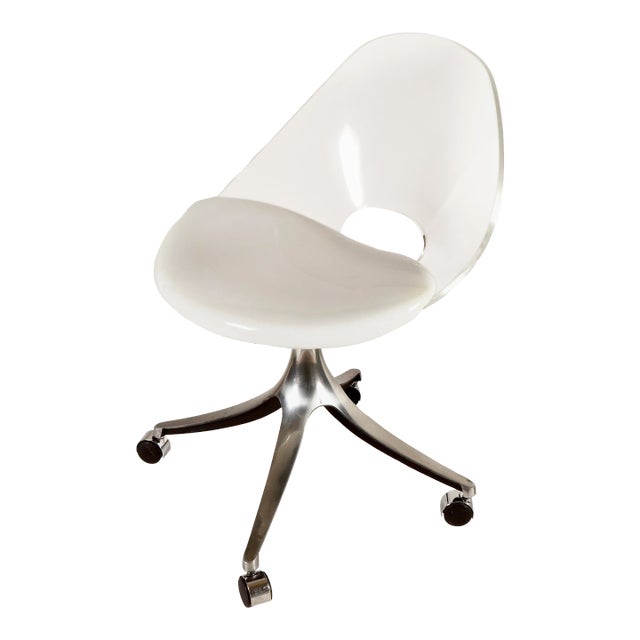 1970s Vintage Lucite Office Chair by Creations at Dallas For Sale