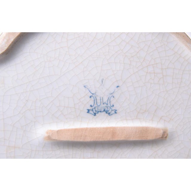 1920s Vintage Ceramic Jardinière on Metal Stand For Sale - Image 10 of 12