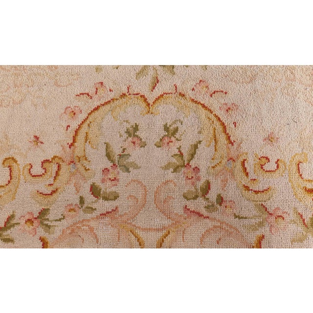 Textile Oversized Antique Savonnerie Rug from France For Sale - Image 7 of 9