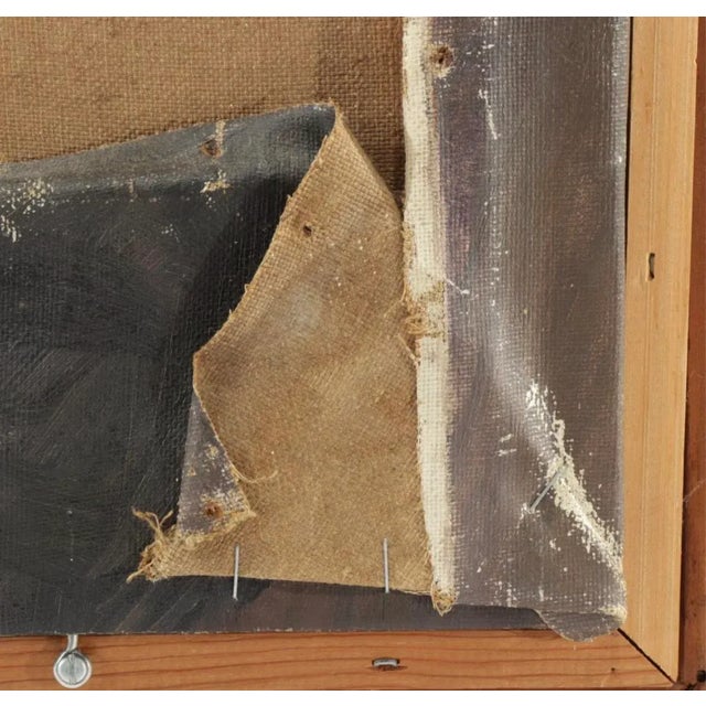 Paint Early 20th Century Danish School Portrait Oil Painting of a Gentleman, Framed For Sale - Image 7 of 10