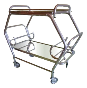 Art Deco Bauhaus Tea Trolley Serving Boy with Removable Tray, 1930s