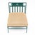 Metal Pair of Lounge Chairs, Garden Furniture, Vintage French, Green For Sale - Image 7 of 9