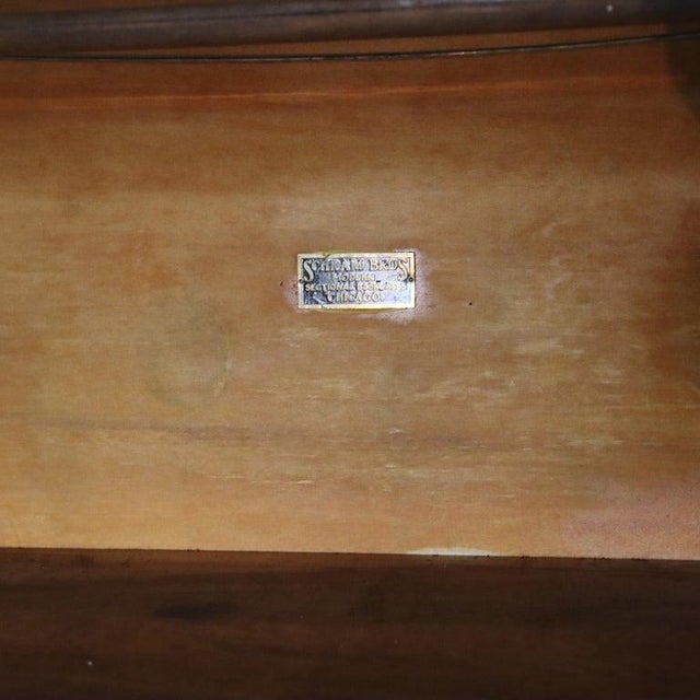 Antique Schram Bros. Globe Wernicke School Arts & Crafts Oak Bookcase C1920 For Sale - Image 9 of 13