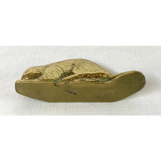 Vintage Brass Canadian Beaver Figurine Chairish
