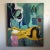 Mid 20th Century Abstract Expressionist Oil Painting For Sale - Image 4 of 9
