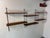 Mid-Century Modernist Teak and Steel String Wall System attributed to Kajsa & Nils Nisse Strinning for String, 1950s, Set of 6 For Sale - Image 9 of 9