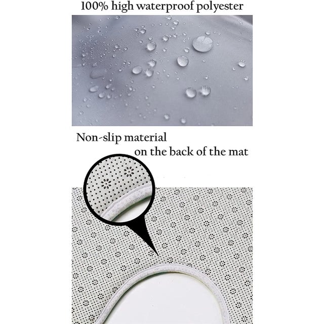 Get Naked Shower Curtain Bathroom Rug Set Bath Mat Non-Slip Toilet Lid Cover For Sale - Image 4 of 4