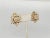 Gold Vintage Signed DeNicola Faux-Pearl & Rhinestone Clip Earrings - 2 Pieces For Sale - Image 8 of 9