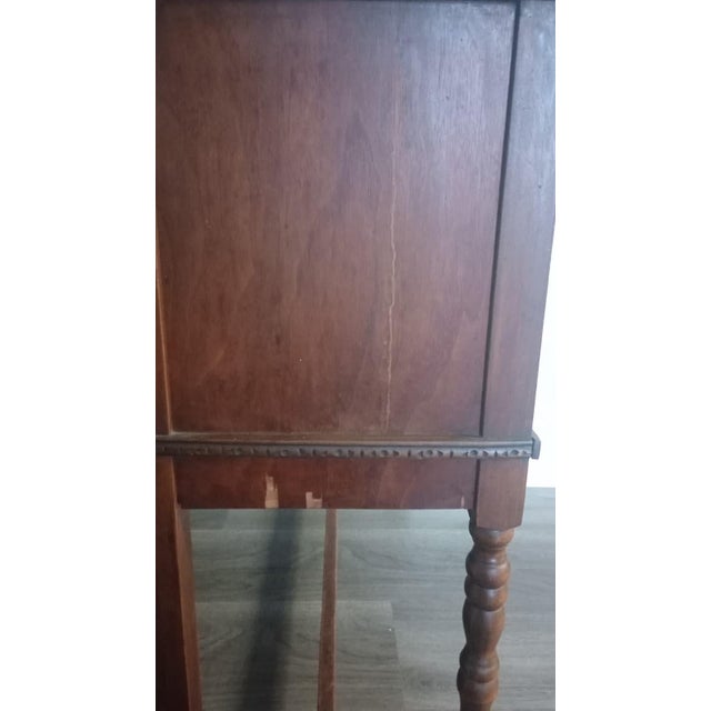 Wood Vintage Wooden Console or Server Cabinet Late 20s For Sale - Image 7 of 18