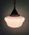 Copper Art Deco Pendant Light in White Opaline Glass with Brass Frame, 1920s For Sale - Image 8 of 13