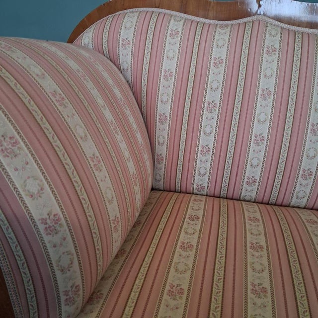 Biedermeier Cherrywood Sofa, 19th Century For Sale - Image 10 of 18