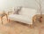 Sofa in White Teddy Upholstery, 1950s For Sale - Image 3 of 9