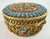 1970s Mid 20th Century Handmade Solid Brass Fretwork Bejeweled Trinket Box For Sale - Image 5 of 8