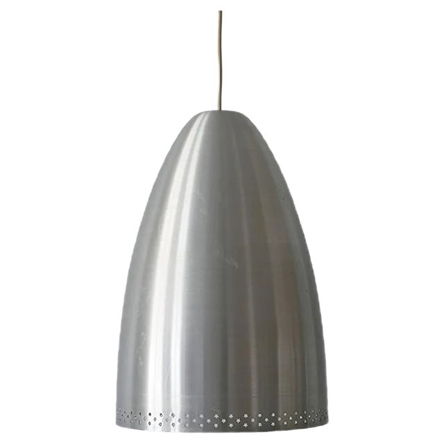 Large German Aluminium Pendant Lamp, 1970s For Sale