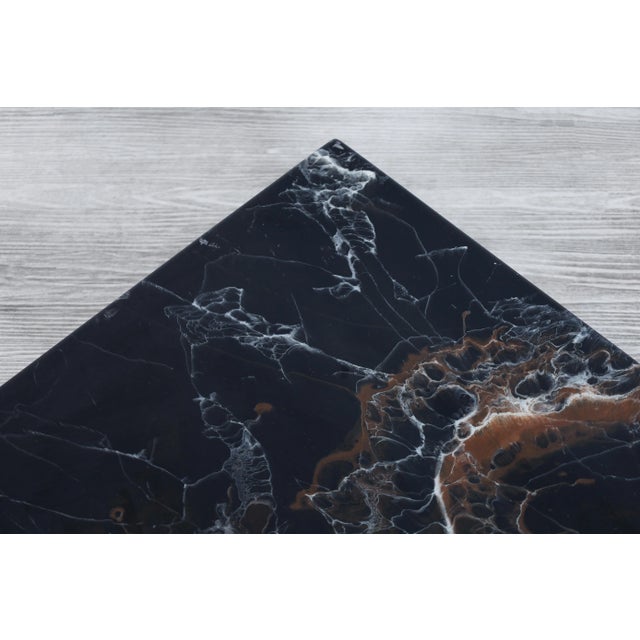 Willy Rizzo Mid-Century Italian Faux Marble Coffee Table by Willy Rizzo, 1970s For Sale - Image 4 of 11