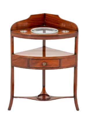 Regency Mahogany Washstand Corner Table