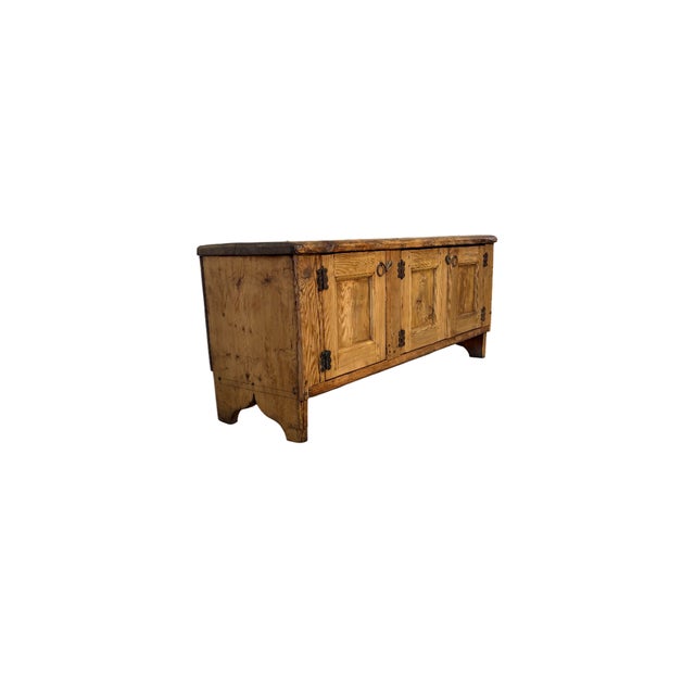 Rustic Fir Chest Credenza, 19th Century For Sale - Image 3 of 7