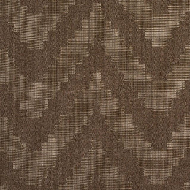 SAMPLE - Schumacher Verne Fabric In Chestnut For Sale