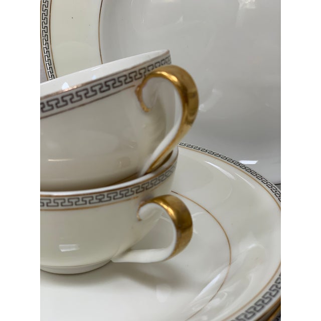 Theodore Haviland Limoges Greek Key Dinnerware Set of 25 Chairish