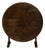 19th Century France Rich Walnut Brown Round Tilt-Top Drop-Leaf Table For Sale