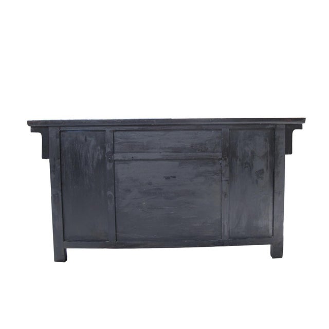 Vintage Chinese Four-Door Cabinet With Hand-Painted Floral and Bird Panels For Sale - Image 13 of 14
