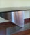 Mid-Century Modern 1970s Stainless Steel and Crystal Table ,"Scarpa"- Solazzini,Florence,iT. For Sale - Image 3 of 3