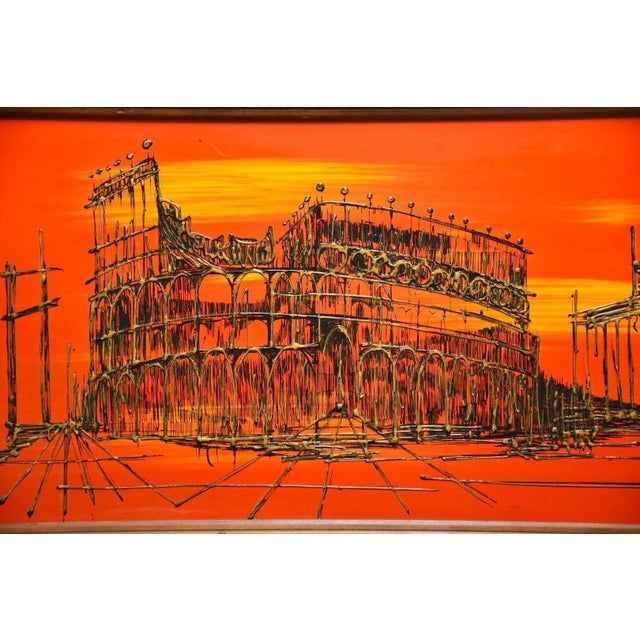 Van Gaard Studio Colosseum Oil Painting Signed Rio For Sale In Boston - Image 6 of 10