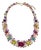 Bochic “Capri” Vintage Red Ruby & Yellow Sapphire Necklace Set in 18K & Silver For Sale