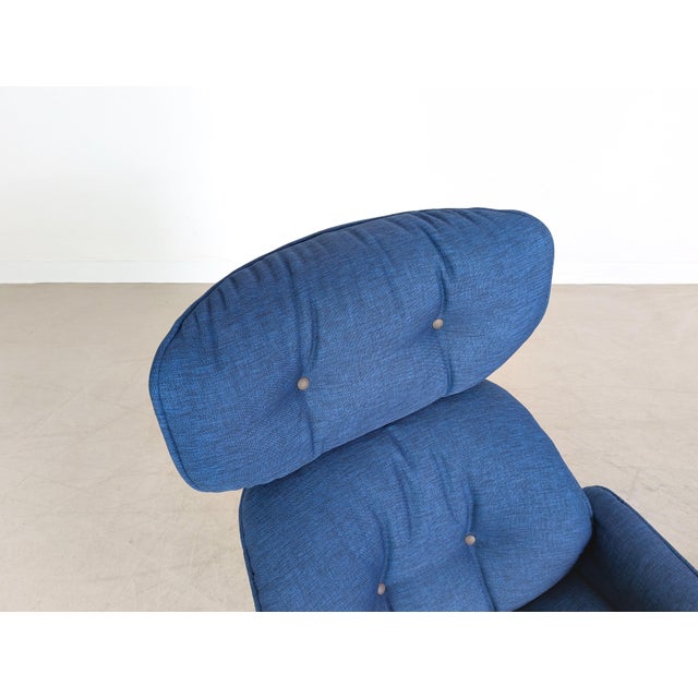 Blue Set of Lounge Chair with Ottoman by Cédric Ragot for Roche Bobois For Sale - Image 8 of 11