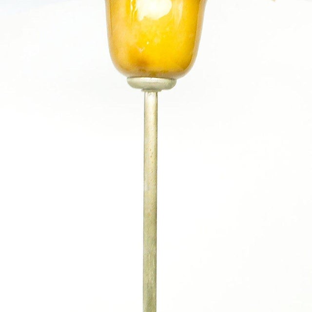 Brown Mid-Century Chandelier from Polam, Germany, 1970s For Sale - Image 8 of 10