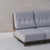 A set of three modular lounge chairs that can form as sofa. By Guillerme et Chambron. France, 1960s. Darkened oak and...