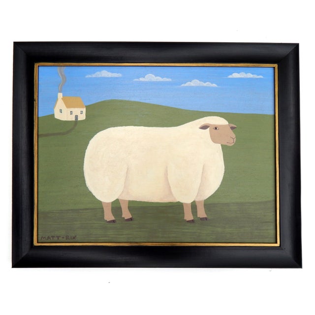 Olive Matt Rix, Hilda, 2000s, Oil Painting on Board, Framed For Sale - Image 8 of 8