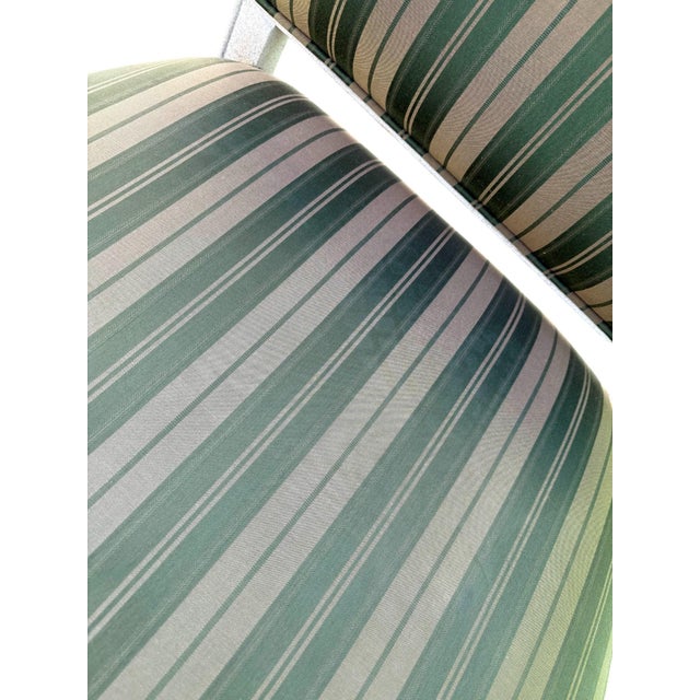 Wood Late 20th Century Louis XVI Style Carved Wood Bergère Chair For Sale - Image 7 of 11