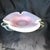 Glass Vintage Murano Art Glass Centerpiece Bowl Opalescent White W/ Pink Latticinio For Sale - Image 7 of 9
