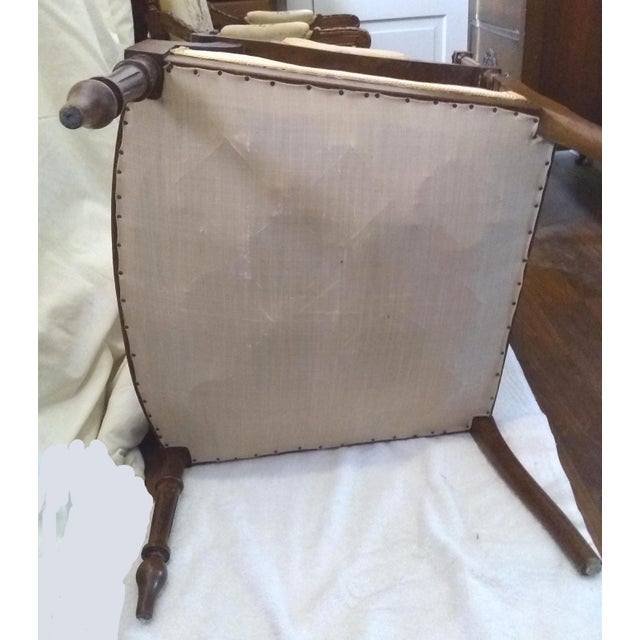 French 19th Century Louis XVI Style (Three-Piece) Walnut Parlor Suite For Sale - Image 10 of 15