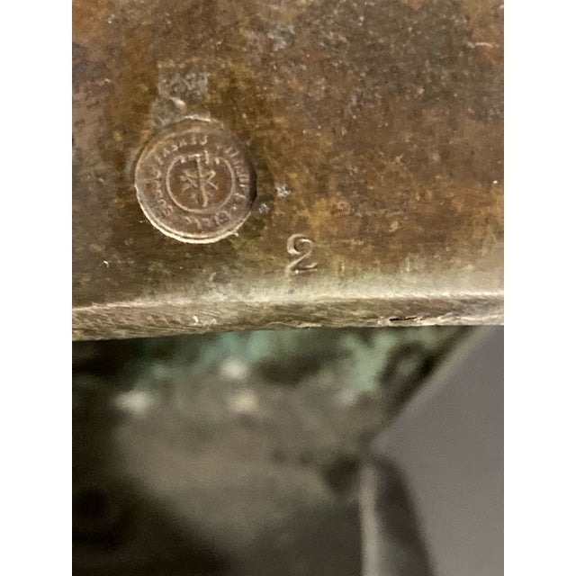 Bronze Antique Bronze Bust of Louis Pasteur For Sale - Image 8 of 11