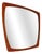 Large Mid-Century Modern Danish Wall-Mounted Mirror, 1960s For Sale