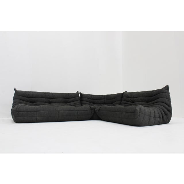 Togo Sofa Set by Michel Ducaroy for Ligne Roset, 1970s, Set of 3 For Sale - Image 16 of 16