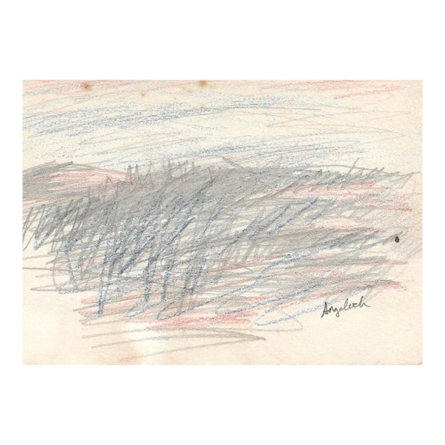 Robert Angeloch Landscape Pastel Drawing For Sale