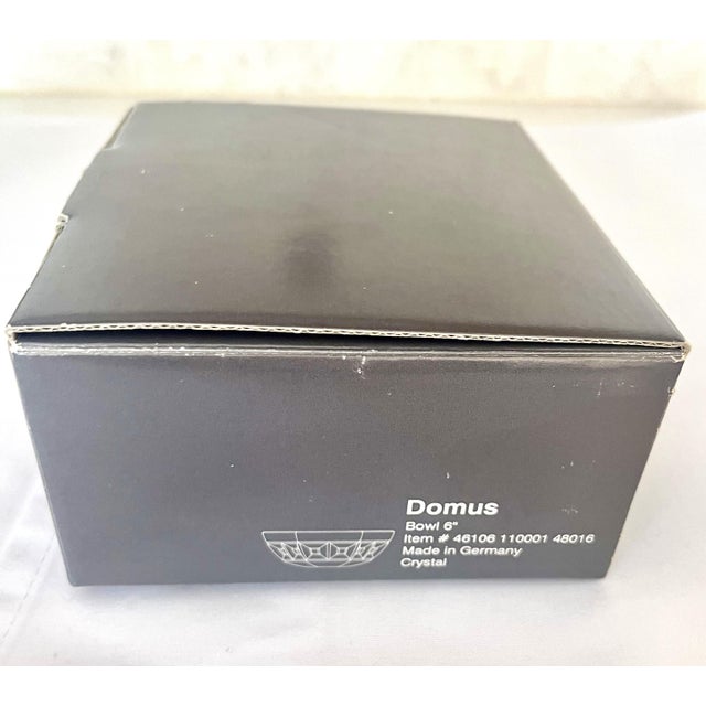 Transparent Vintage Rosenthal Classic Made in Germany Crystal "Domus" Hexagon Bowl - "New in Box" For Sale - Image 8 of 12