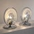 1970s 1970s Italian Mazzega Style Chrome and Murano Glass Table Lamps - Pair For Sale - Image 5 of 8