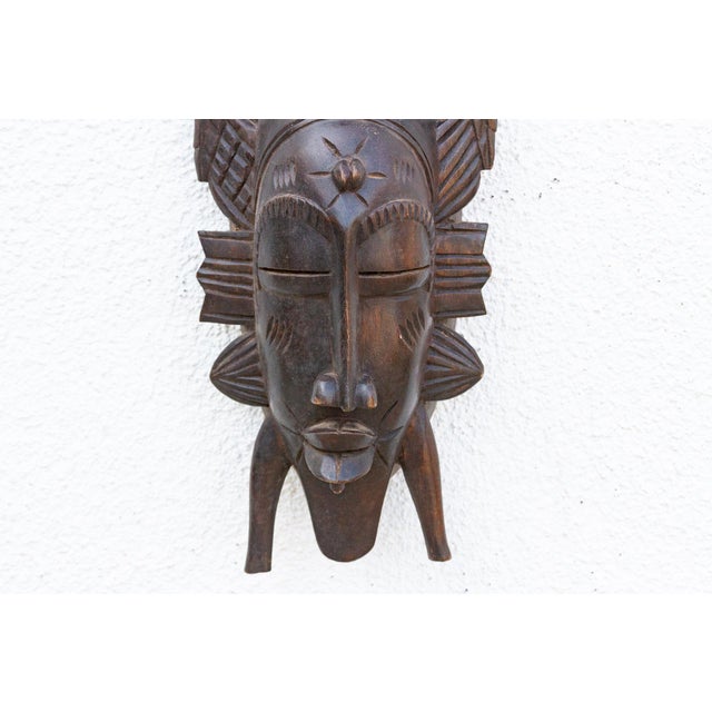 1950s Carved Kwele Mask, Guardian of the Harvest For Sale - Image 5 of 8