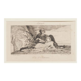 Soir D'Automne Etching by A. Salmon, 19th Century For Sale