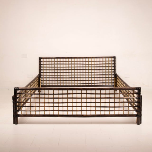 Wood Marango Bed by Alberto Smania for Smania Studio Interni, 1967 For Sale - Image 7 of 18