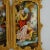Metal Antique Viennese Enamel Gilt Bronze Table Top Miniature Dressing Screen For Sale - Image 7 of 8