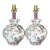 Pair of Chinoiserie Peacock Floral Botanical Ceramic Table Lamp Bases- Chinz, Hollywood Regency Grandmillennial For Sale