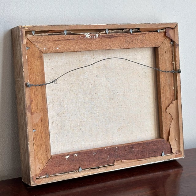 Mid-20th Century Asian Impressionist Junk Boat Oil-on-Canvas -- Framed For Sale - Image 17 of 18